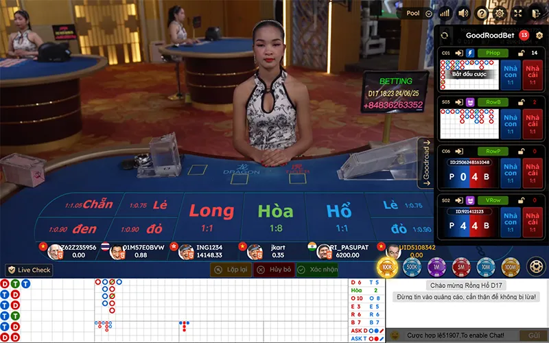 Dealer xinh đẹp và chuyên nghiệp tại VUA99