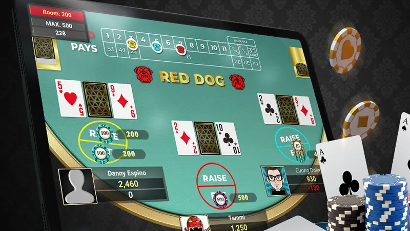 Cách tính khoảng cách và thắng thua bài Red Dog