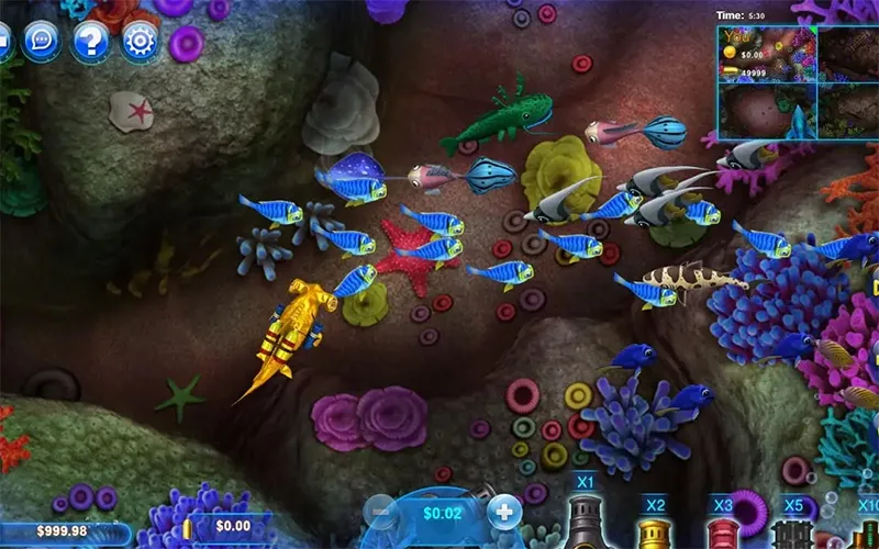 Chế độ bắn cá VUA99 lấy bối cảnh không gian